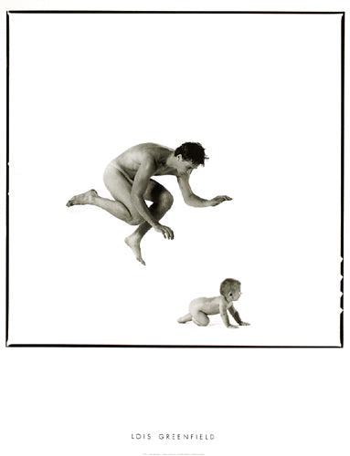 Framed Male Dancer with Child by Lois Greenfield | 31 ½ x 23 5/8