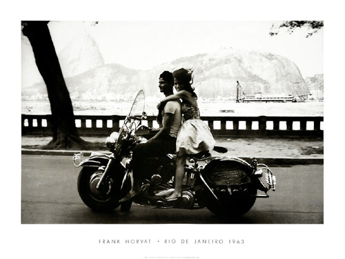 Framed Couple on Harley, Rio de Janeiro, 1963 by Frank Horvat
