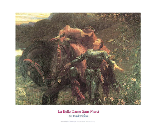 La Belle Dame Sans Merci by Frank Dicksee Wall Art Décor 11 x 14 Art Print