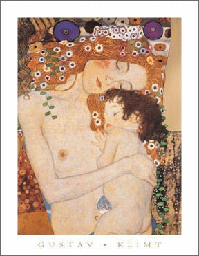 Mother and Child by Gustav Klimt Wall Art Décor 14 x 11 Art Print