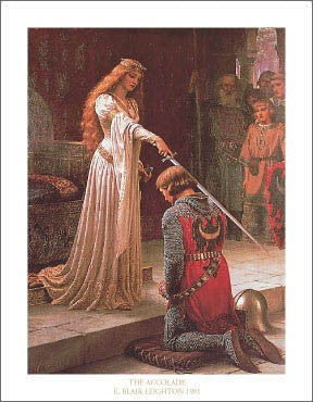 The Accolade, 1901 by Edmund Blair Leighton Wall Art Décor 14 x 11 Art Print