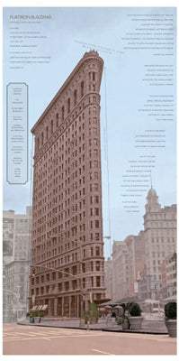 Framed Flatiron Architecture by Phil Maier | 24 7/8 x 12 3/8