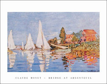 Boats at Argenteuil by Claude Monet Wall Art Décor 11 x 14 Art Print