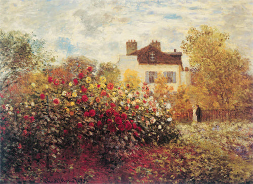 Framed Garden at Argenteuil by Claude Monet | 11 x 14
