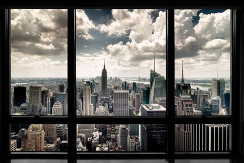 New York Window by Steve Kelley Wall Art Décor 24 x 36 Art Print