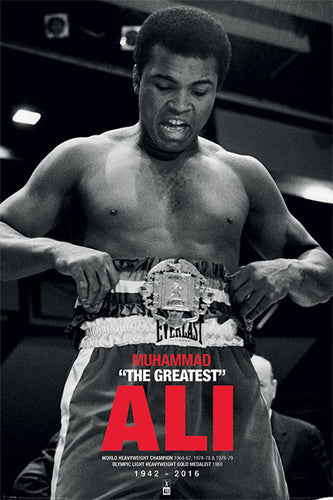 Framed Muhammad Ali: Belt Commemorative 36 x 24