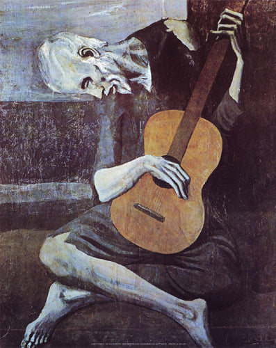 The Old Guitarist by Pablo Picasso Wall Art Décor 14 x 11 Art Print