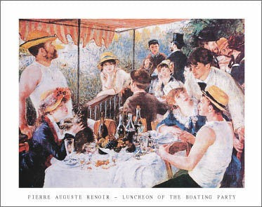 Luncheon at a Boating Party by Pierre-Auguste Renoir Wall Art Décor 22 x 28 Art Print