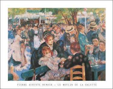 Moulin de la Gallette by Pierre-Auguste Renoir Wall Art Décor 22 x 28 Art Print