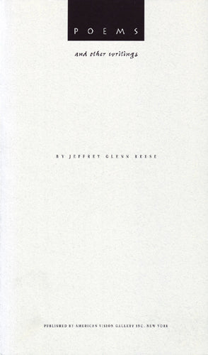 Framed Poems and Other Writings by Jeffrey Glenn Reese | 10 x 6
