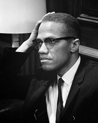 Framed Malcolm X, Washington DC, 1964 by McMahan Photo Archive