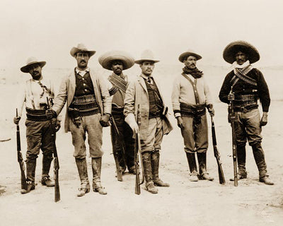 Framed General Emilio Campa and Staff, Mexican Revolution, 1912 by McMahan...