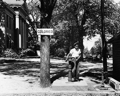 Framed Segregated Water Fountain, Halifax, North Carolina, 1938 by McMahan...