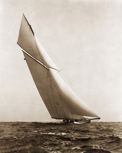 Framed Yacht Reliance Under Full Sail, 1903 by McMahan Photo Archive