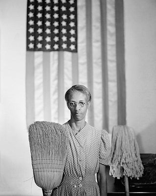 Framed American Gothic, Washington DC, 1942 (Ella Watson) by McMahan Photo...