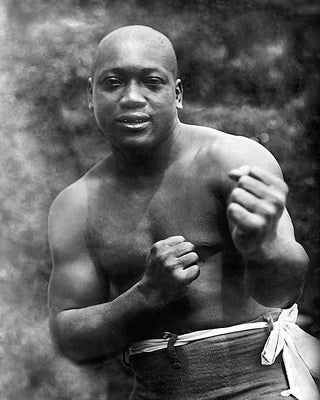 Framed Boxer Jack Johnson, Early Portrait c. 1909 by McMahan Photo Archive