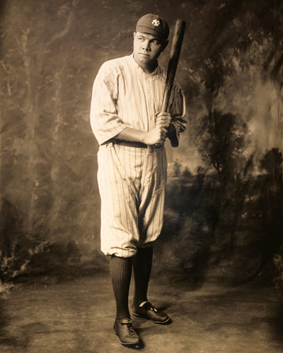 Framed Babe Ruth, New York Yankees, 1920 by McMahan Photo Archive