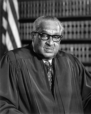 Framed Supreme Court Justice Thurgood Marshall, 1976 by McMahan Photo Archive
