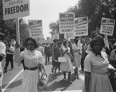 Framed Civil Rights March, Washington DC, 1963 by McMahan Photo Archive