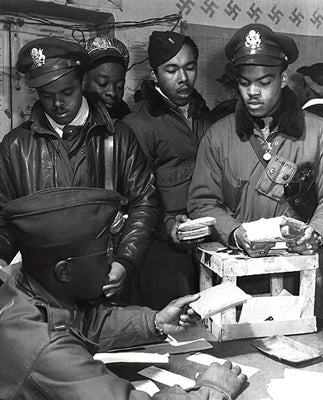 WWII African American Pilots in Italy, March, 1945 by McMahan Photo Archive Wall Art Décor 10 x 8 Art Print