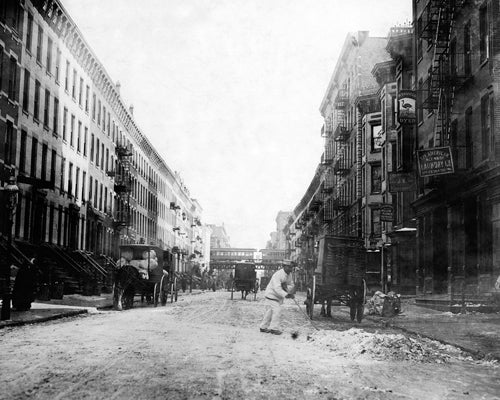 Framed 107th Street, East from Third Ave, Harlem, 1912 by McMahan Photo Ar...