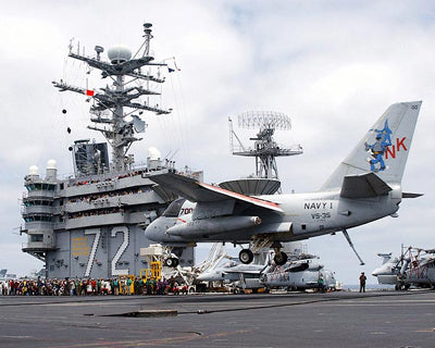 Framed President George W. Bush Aircraft Carrier Landing, 2003 by McMahan ...