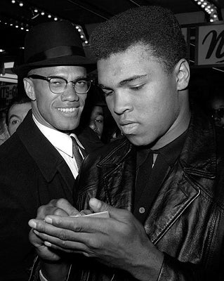 Framed Muhammad Ali and Malcolm X, NYC, March 1, 1964 by McMahan Photo Arc...