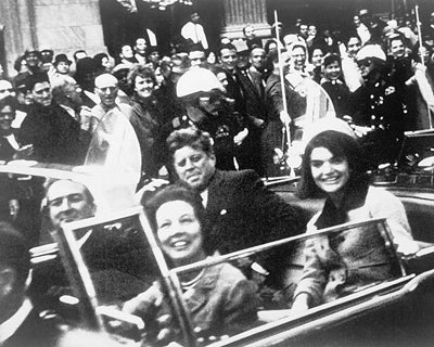 Framed President John F. Kennedy in Dallas, TX, November 22, 1963 by McMah...