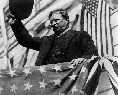 Framed President Theodore Roosevelt Campaigning in NJ, 1912 by McMahan Pho...