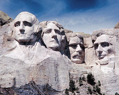 Framed Mount Rushmore Memorial, South Dakota by McMahan Photo Archive