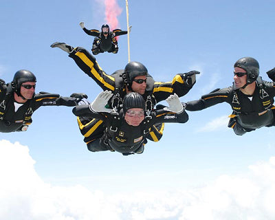 Framed President George H.W. Bush 80th Birthday Skydive, 2004 by McMahan P...
