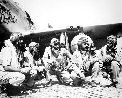 Framed Tuskegee Airmen, 332nd Fighter Group, Ramitelli, Italy, WWII by McM...