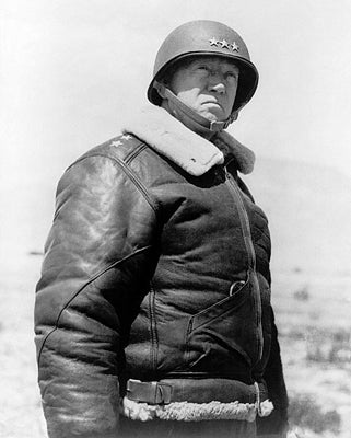 Framed General George S. Patton, 1943 by McMahan Photo Archive