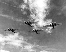 Martin B-12 Bomber Formation, 1937 by McMahan Photo Archive - Vintage Aviation Art Print