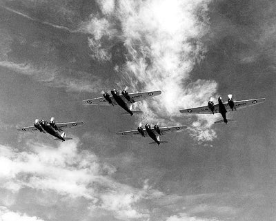 Martin B-12 Bomber Formation, 1937 by McMahan Photo Archive - Vintage Aviation Art Print