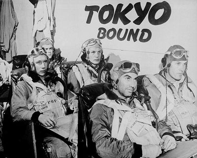 Framed WWII Pilots, Tokyo Bound, February 17, 1945 by McMahan Photo Archive