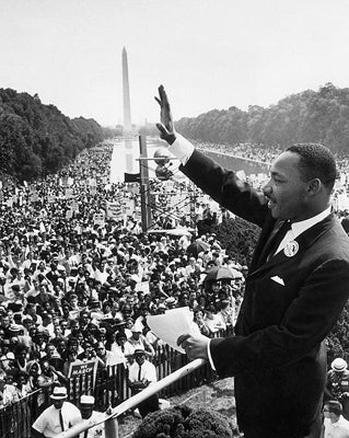 Framed Martin Luther King Jr., March on Washington, August 28, 1963 by McM...