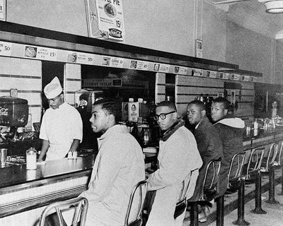 Greensboro Sit-In at Woolworth's, 1960 - Iconic Civil Rights Wall Art by McMahan Photo Archive