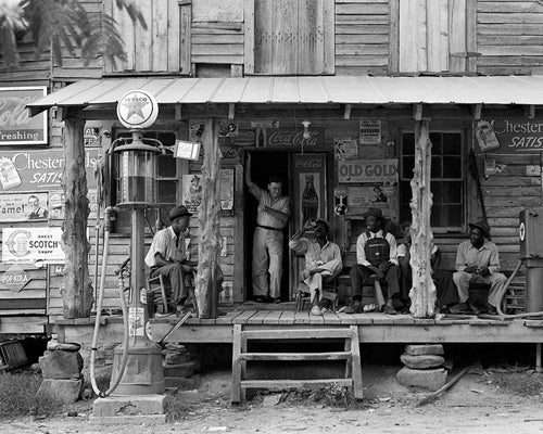 Framed Country Store on Dirt Road, Gordonton, North Carolina, 1939 by McMa...