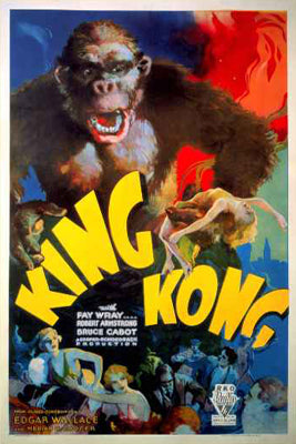 King Kong, 1933 Style A Art Print - Vintage Movie Wall Art Décor