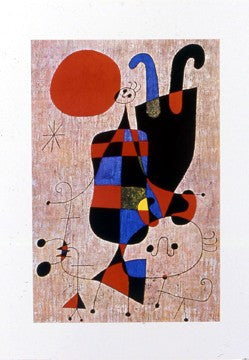 Upside-Down Figures by Joan Miró - Whimsical Wall Art Print for Modern Spaces