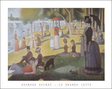 A Sunday Afternoon on the Island of La Grande Jatte by Georges Seurat - Iconic Impressionist Wall Art Print
