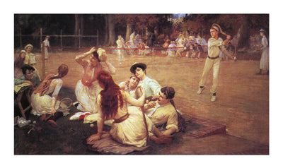 Lawn Tennis Club Art Print by Frederick Arthur Bridgman - Vintage Sports Wall Art Decor