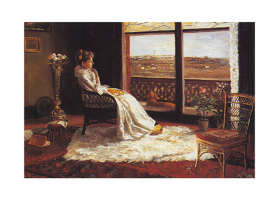 Mrs. Chandler in Her Room Art Print by Robert Jenkins Onderdonk - Classic Portrait Wall Décor