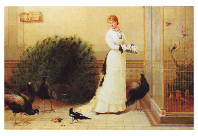 In the Conservatory by Heywood Hardy - Elegant Wall Art Print