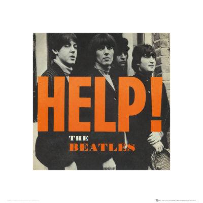 Framed The Beatles: Help! 15 3/4 x 15 3/4