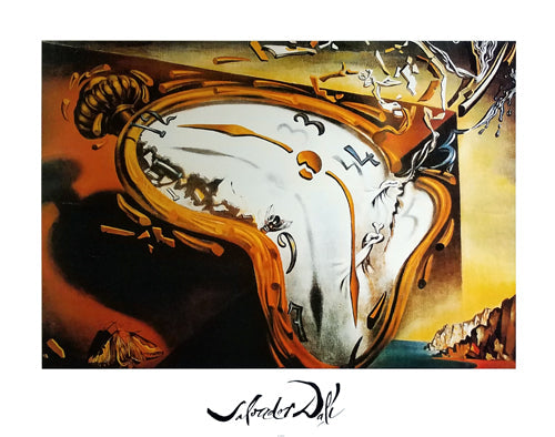 Framed Clock Explosion by Salvador Dalí | 22 x 28