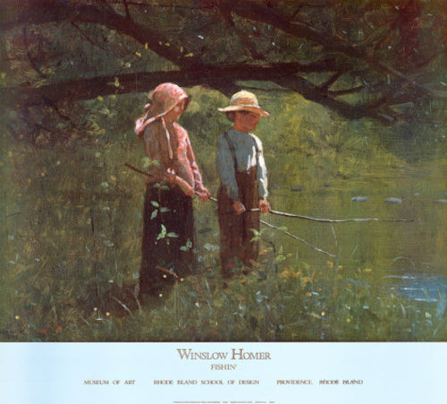 Framed Fishin' by Winlsow Homer | 27 x 30