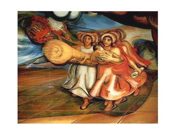 For the Complete Safety of All Mexicans at Work Detail by David Alfaro Siqueiros - Iconic Wall Art Print for Home & Office