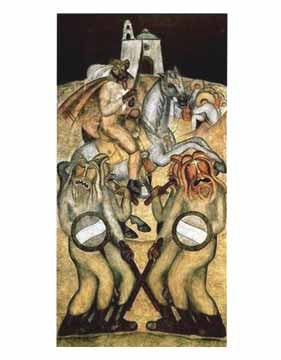 Battle Dance Art Print by Diego Rivera - Mexican Mural Wall Art Decor